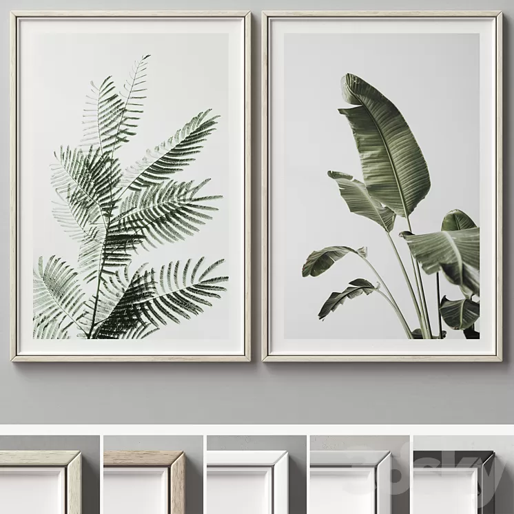 Picture Frames Set -320 3D Model Free Download