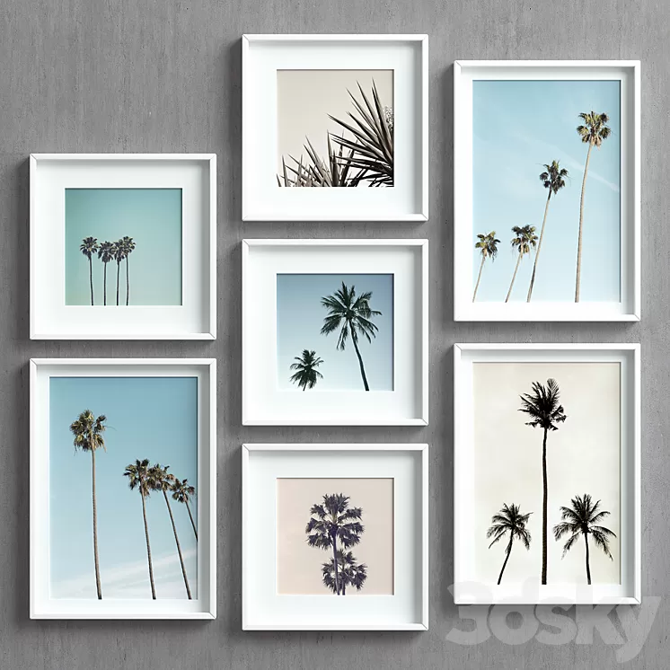 Picture Frames Set-41 3D Model