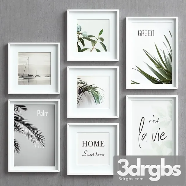Picture frames set-57 3D Model Download Picture frames set-57 3D Model Download