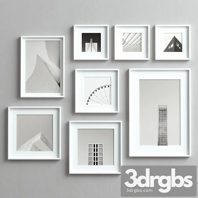 Picture frames set-58 3D Model Download Picture frames set-58 3D Model Download