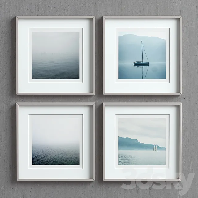 Picture Frames Set-66 3DModel Picture Frames Set-66 3DModel