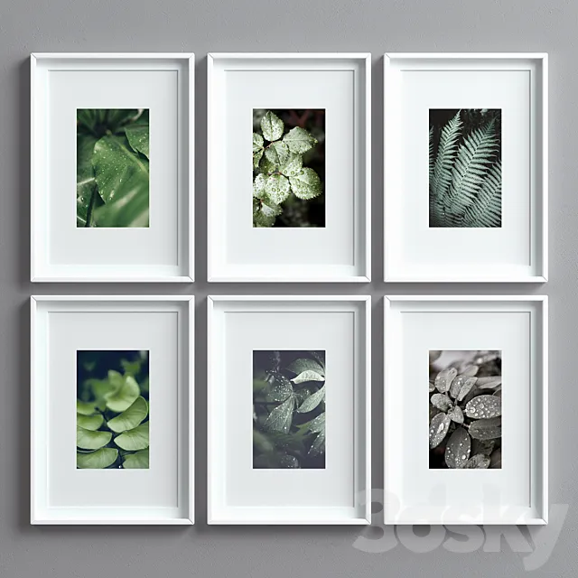 Picture Frames Set -8 3D Model Picture Frames Set -8 3D Model