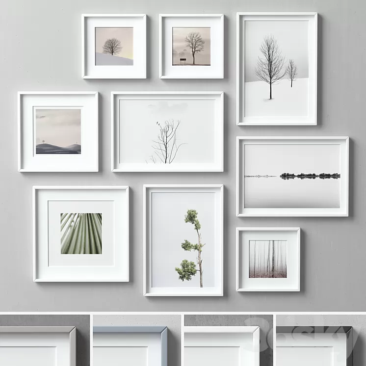 Picture Frames Set-87 3D Model