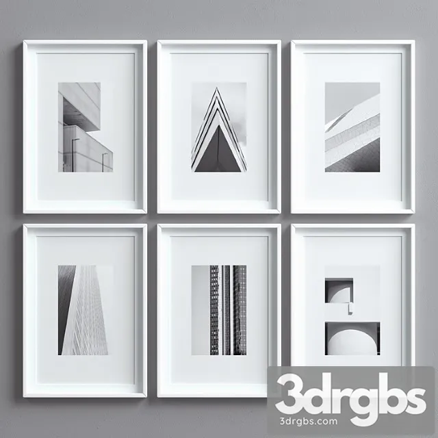 Picture frames set -9 3D Model Download Picture frames set -9 3D Model Download