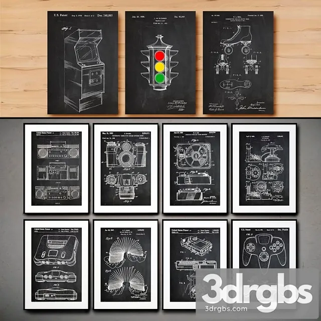 Picture in the frame. collection 138 3D Model Download Picture in the frame. collection 138 3D Model Download