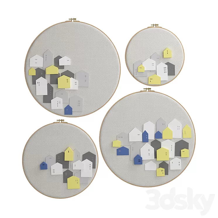 Picture of a frame for a child 02 3D Model