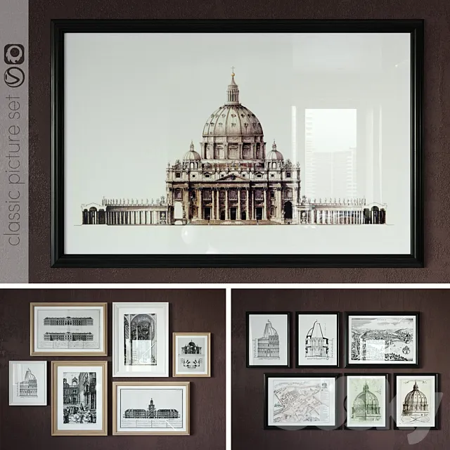 Picture set 3 3DModel Picture set 3 3DModel