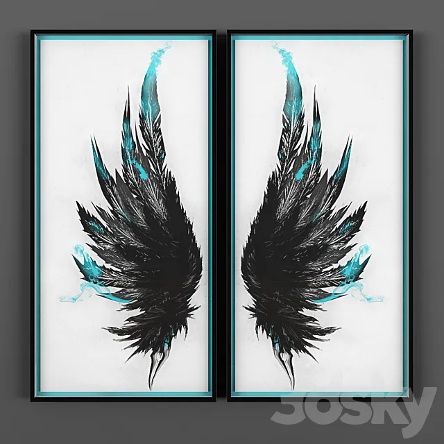 Picture “Wings” 3D Model Picture “Wings” 3D Model