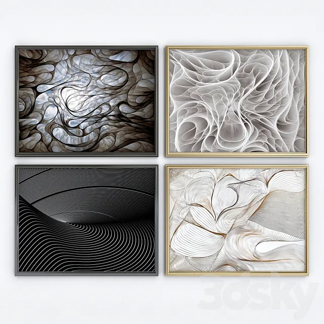 Pictures decoration 3D Model Pictures decoration 3D Model