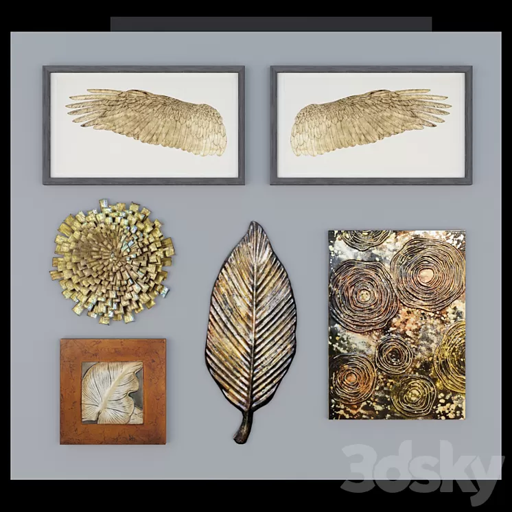 Pictures gold 3D Model