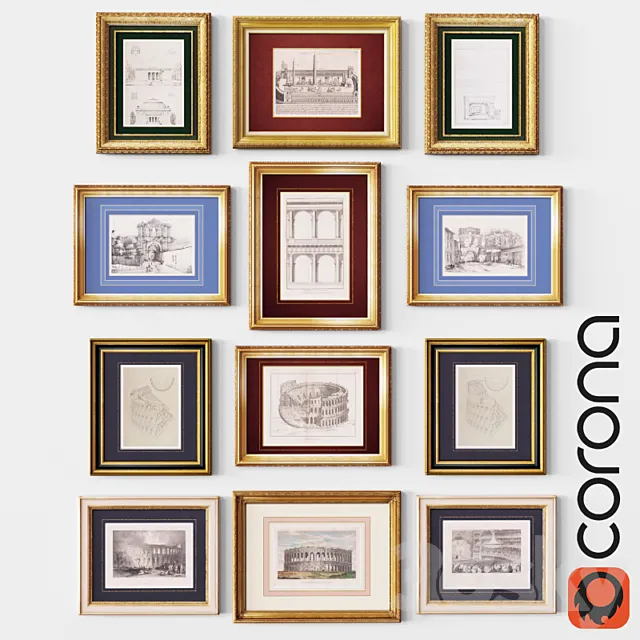 Pictures in the frame 20 3DModel