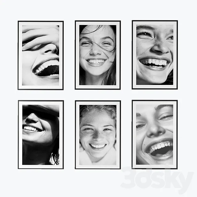 Pictures of beautiful teeth 3D Model