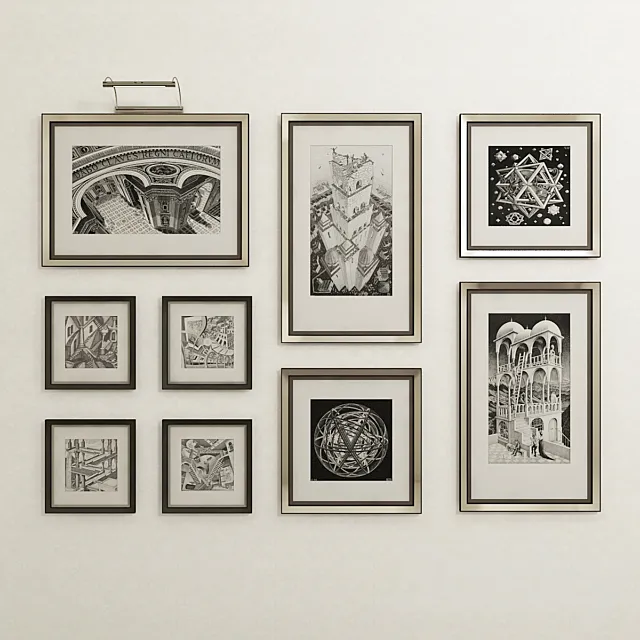 pictures of Maurits Cornelis Escher 3D Model pictures of Maurits Cornelis Escher 3D Model