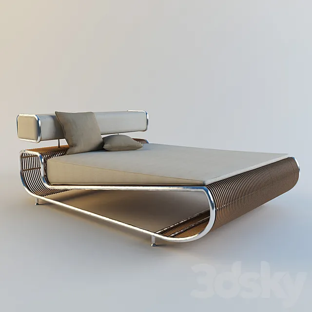 Pierantonio Bonacina _ Tambao Daybed 3D Model Pierantonio Bonacina _ Tambao Daybed 3D Model