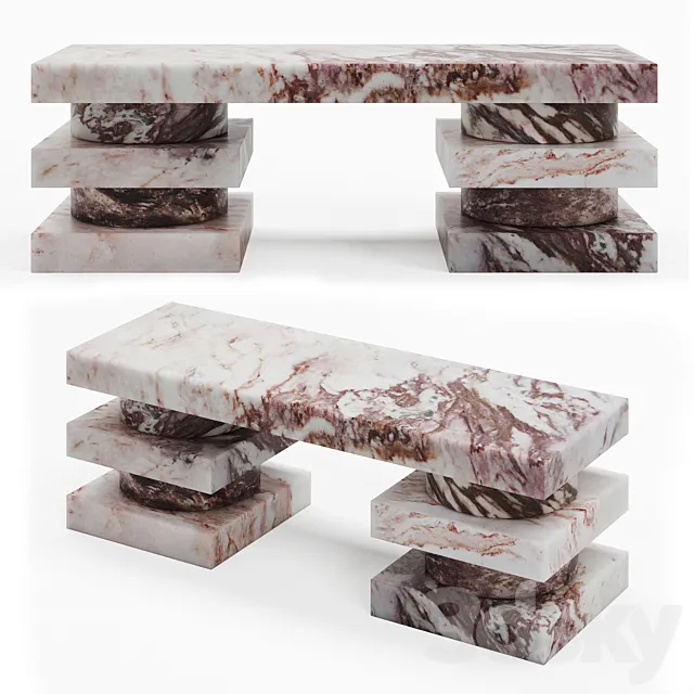 Pierre Gonalons – Montceaux Bench 3D Model