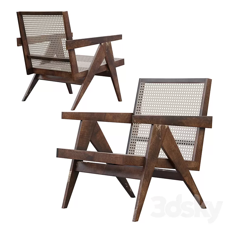 Pierre jeanneret easy armchair 3D Model Free Download