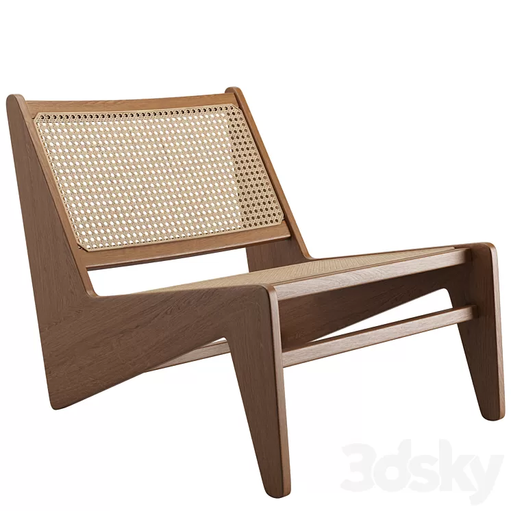 Pierre Jeanneret Kangaroo Armchair 3D Model Free Download