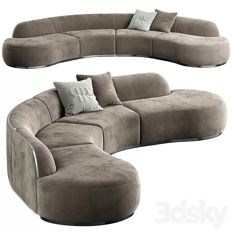 PIERRE M SECTIONAL SOFA 3D Model Free Download