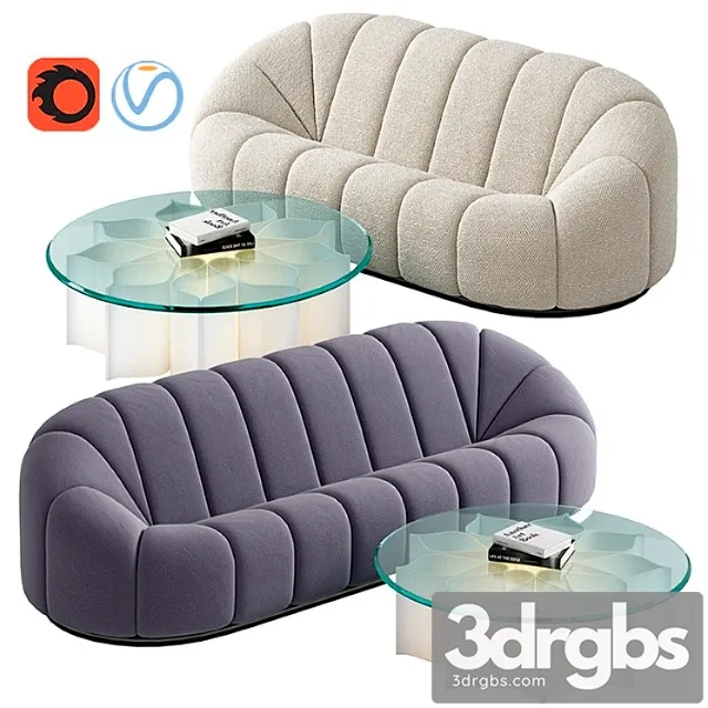 Pierre paulin canape alpha 2 3D Model Download Pierre paulin canape alpha 2 3D Model Download