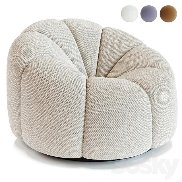 Pierre Paulin Fauteuil Alpha 3D Model