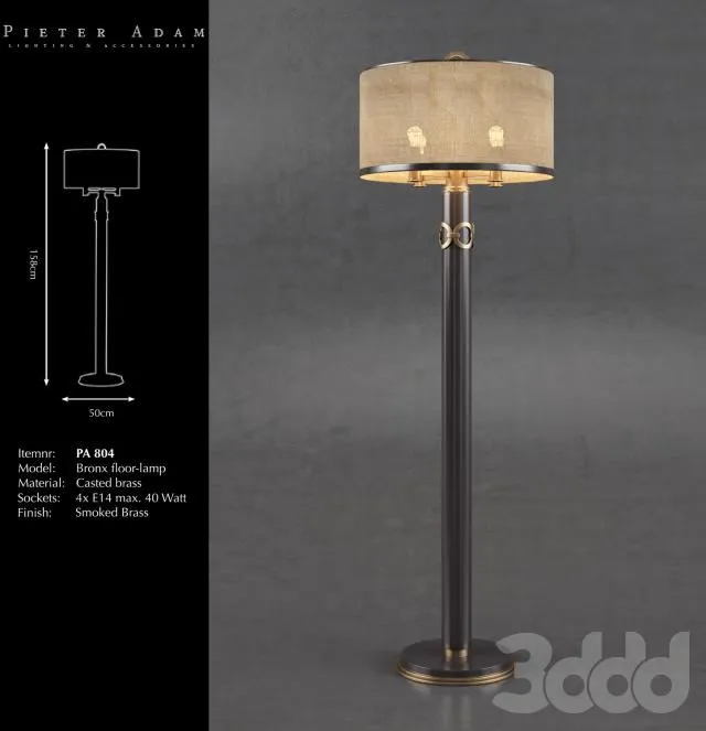 Pieter Adam Bronx Floor-Lamp PA 804 3D Model Pieter Adam Bronx Floor-Lamp PA 804 3D Model