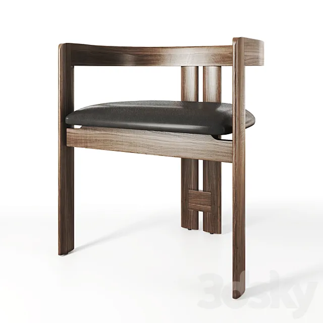 Pigreco chair by Tacchini 3D Model Pigreco chair by Tacchini 3D Model