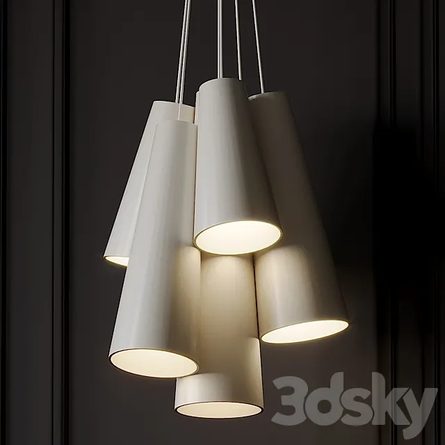 PIinnacle.cluster.pendant.suspension By Dainolite 3DModel