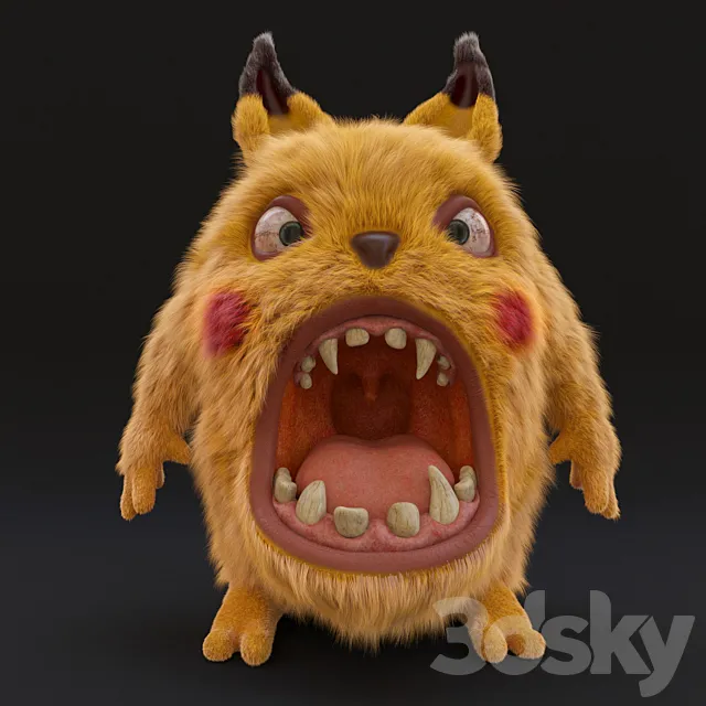Pikachu Pokemon 3DModel