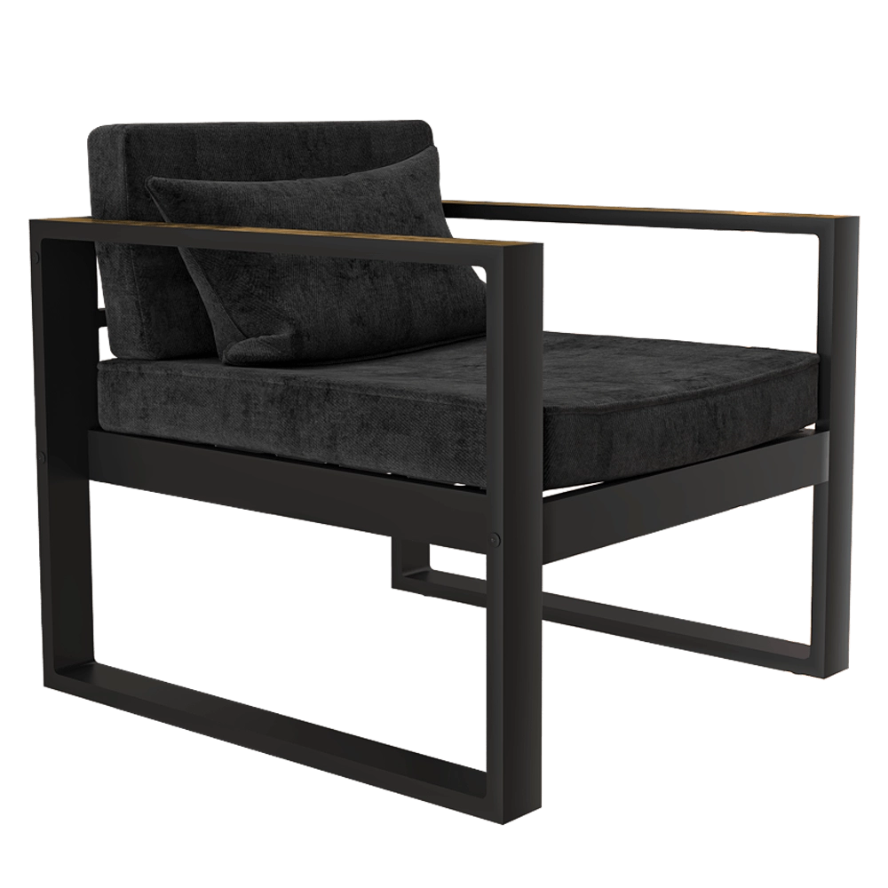 Pikart  – Chair Black Brass Art. 31390 3D Model