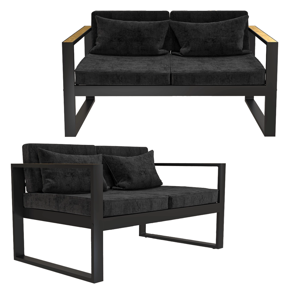 Pikart – Sofa Terrace Black Brass art. 31422 3D Model Pikart – Sofa Terrace Black Brass art. 31422 3D Model