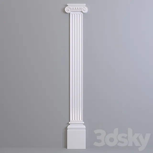 Pilaster Europlast. Capital: 1.21.006. Barrel: 1.22.200. Base: 1.23.200 3DModel Pilaster Europlast. Capital: 1.21.006. Barrel: 1.22.200. Base: 1.23.200 3DModel