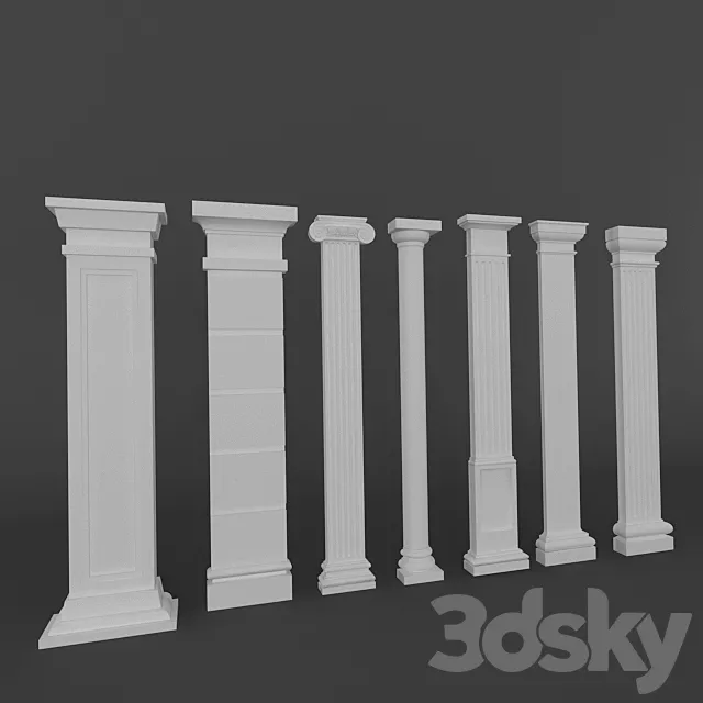 Pilasters 3D Model