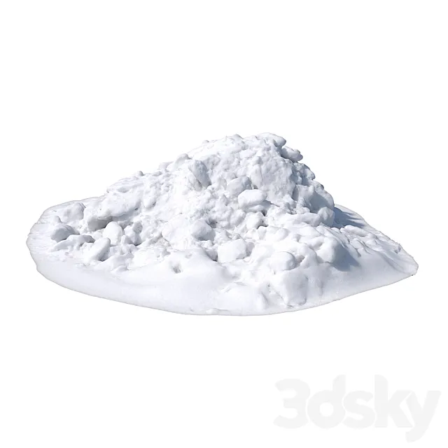 Pile of snow 5 3D Model Pile of snow 5 3D Model