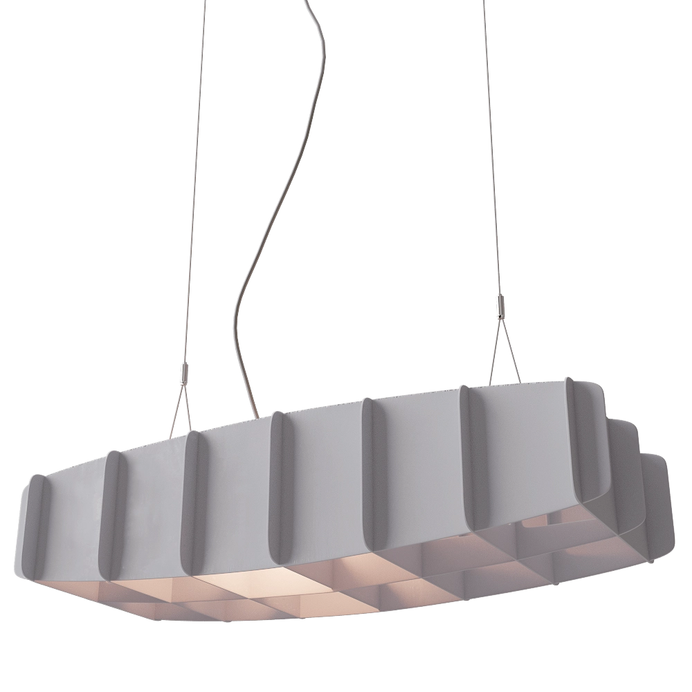 Pilke  – Pendant lamp Ristikko 95 white 3D Model