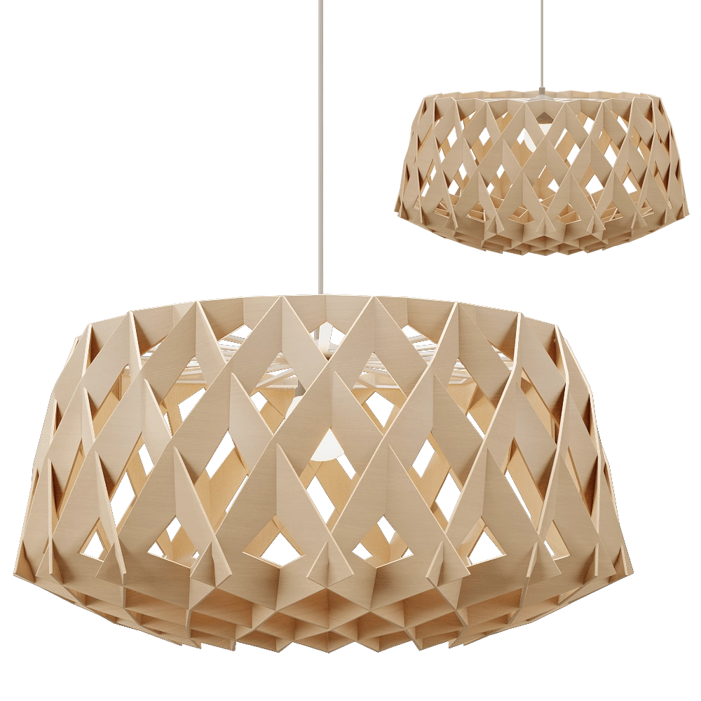 Pilke  – Pendant lamp signature 60 birch 3D Model