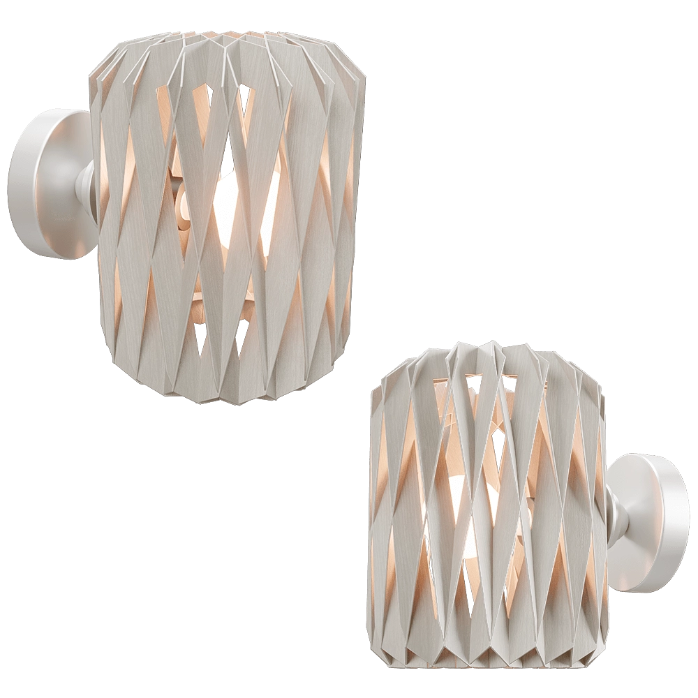 Pilke  – Wall lamp Signature 18  white 3D Model