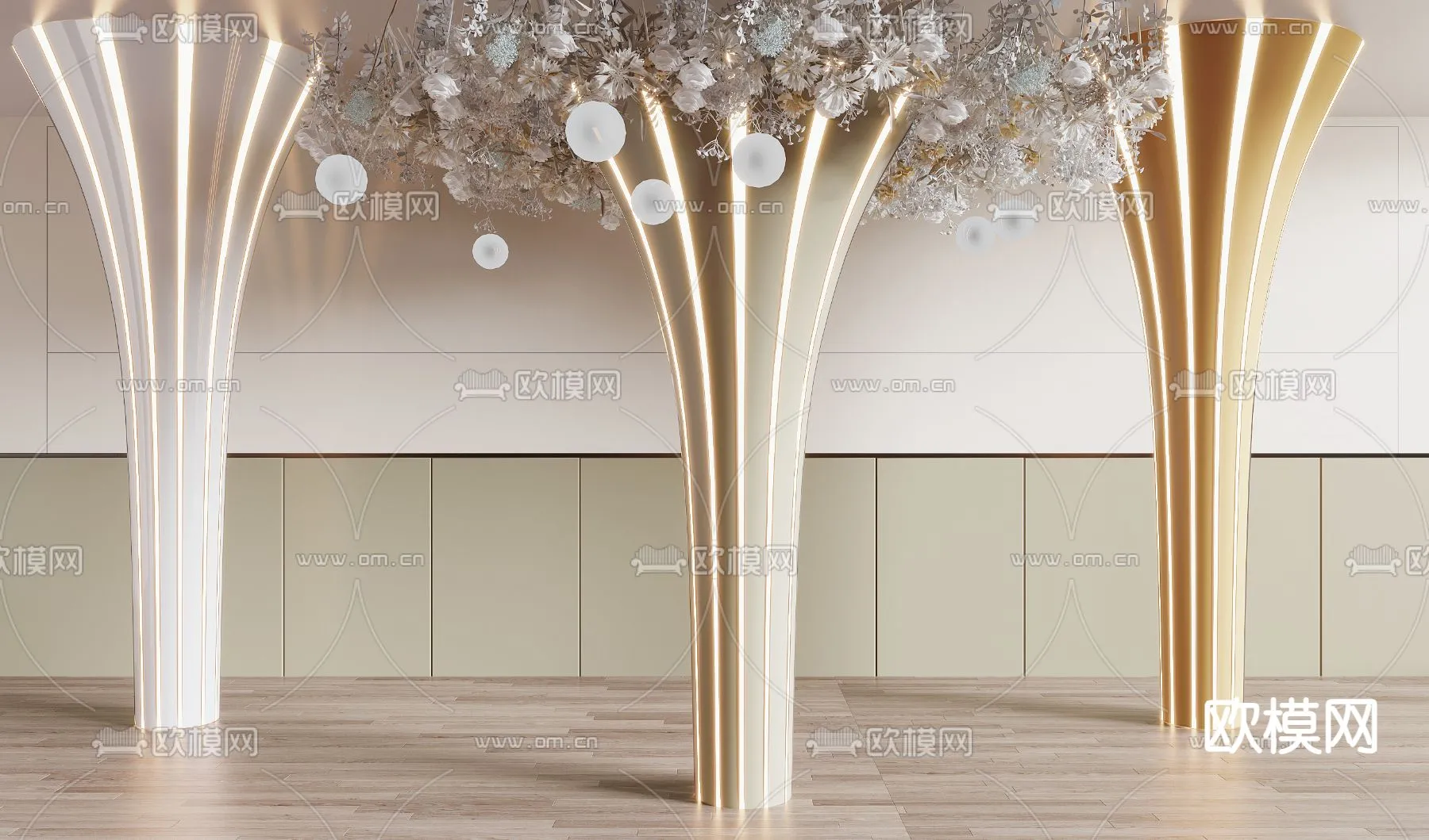 PILLAR 3D MODELS – CORONA – 3D MODEL – 501