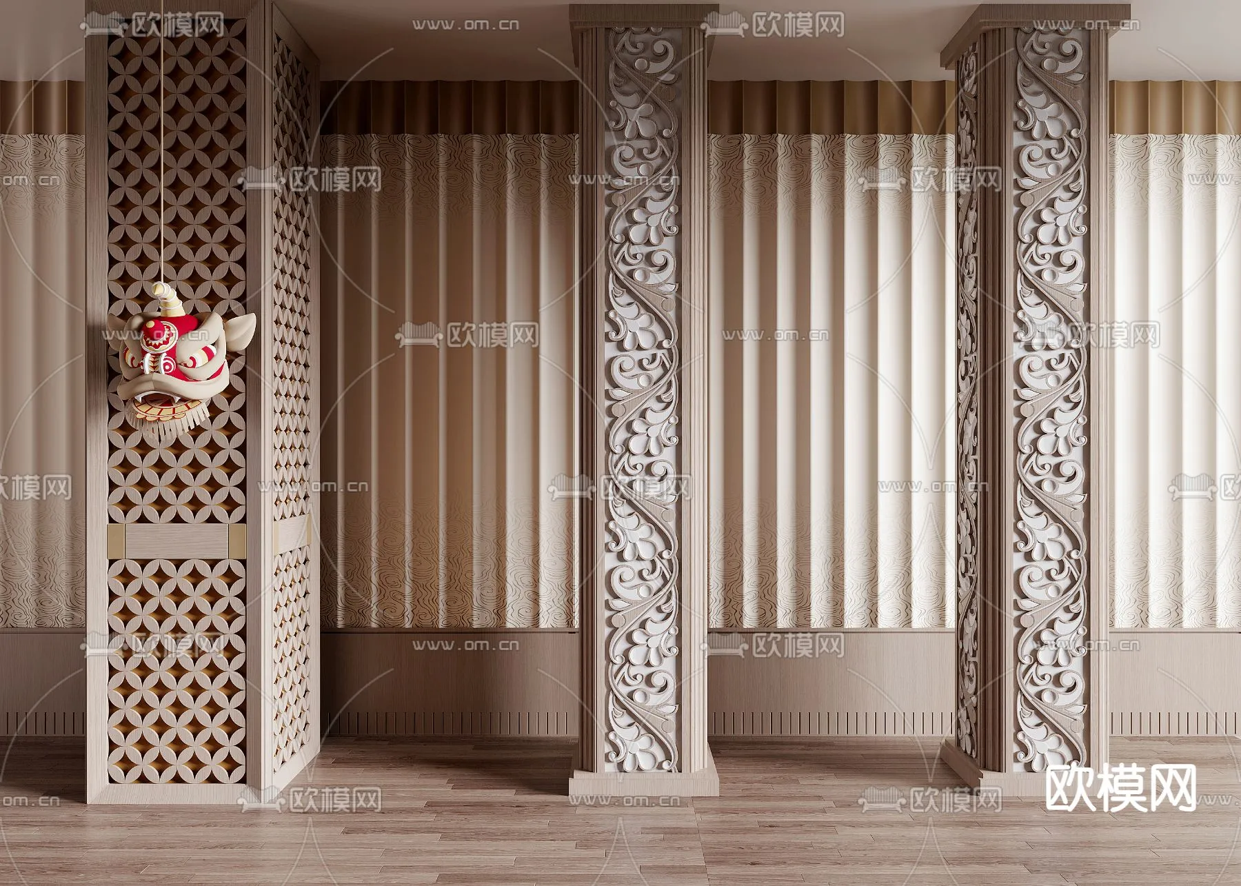 PILLAR 3D MODELS – CORONA – 3D MODEL – 506