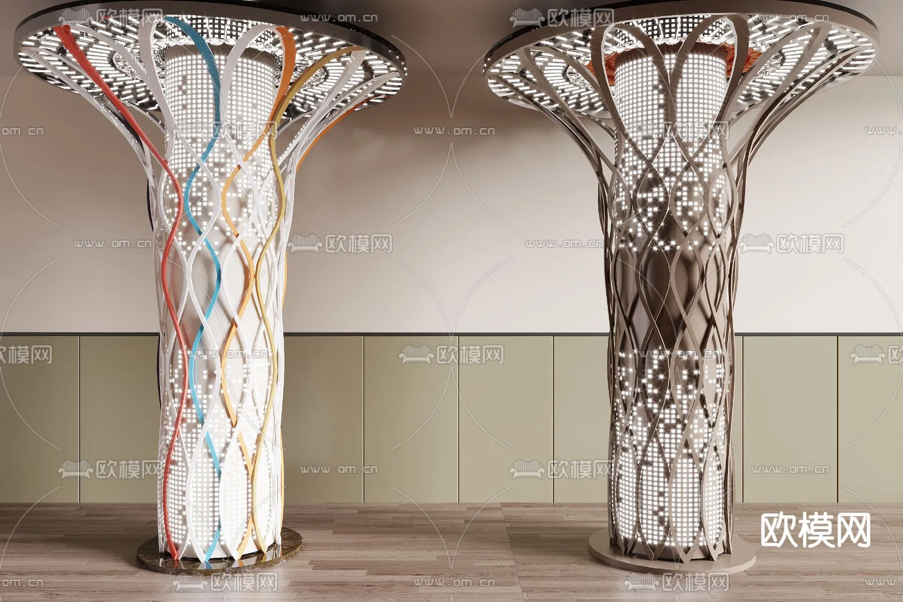 PILLAR 3D MODELS – CORONA – 3D MODEL – 583