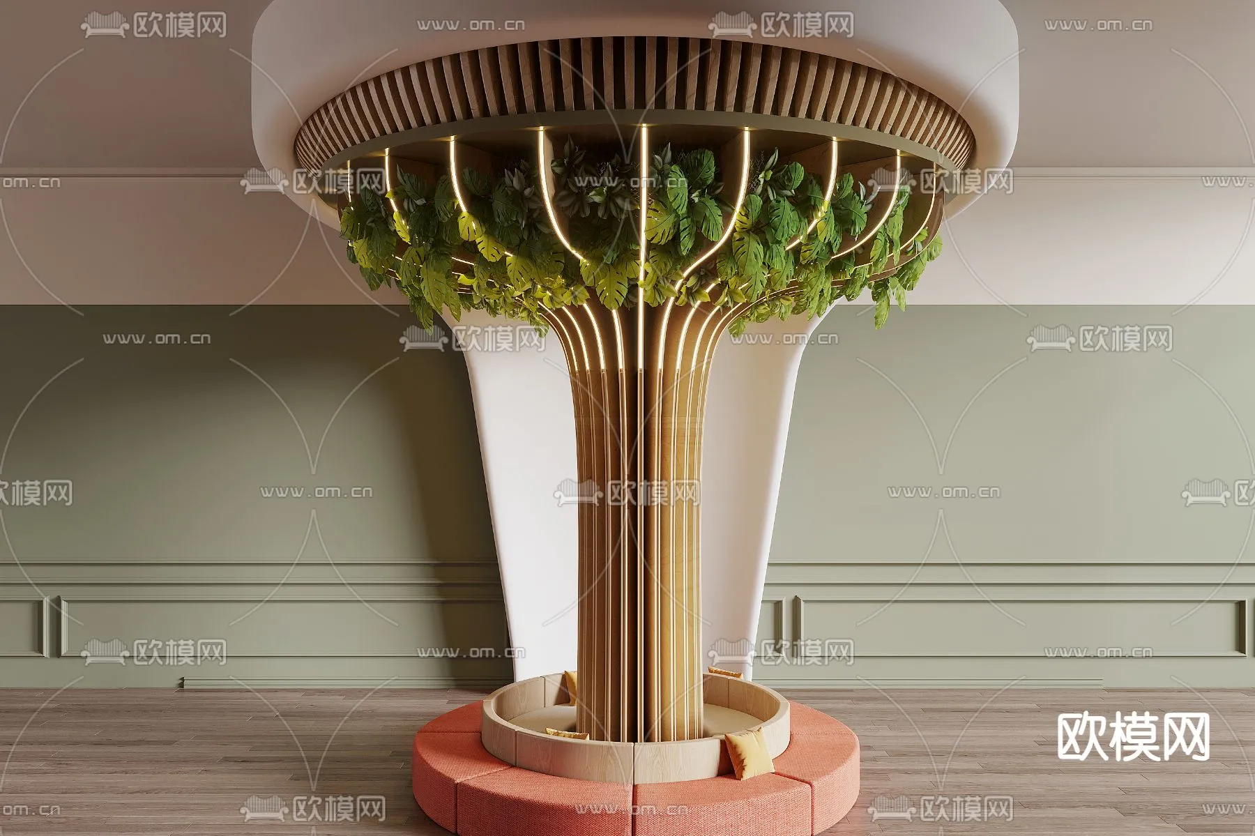 PILLAR 3D MODELS – CORONA – 3D MODEL – 597