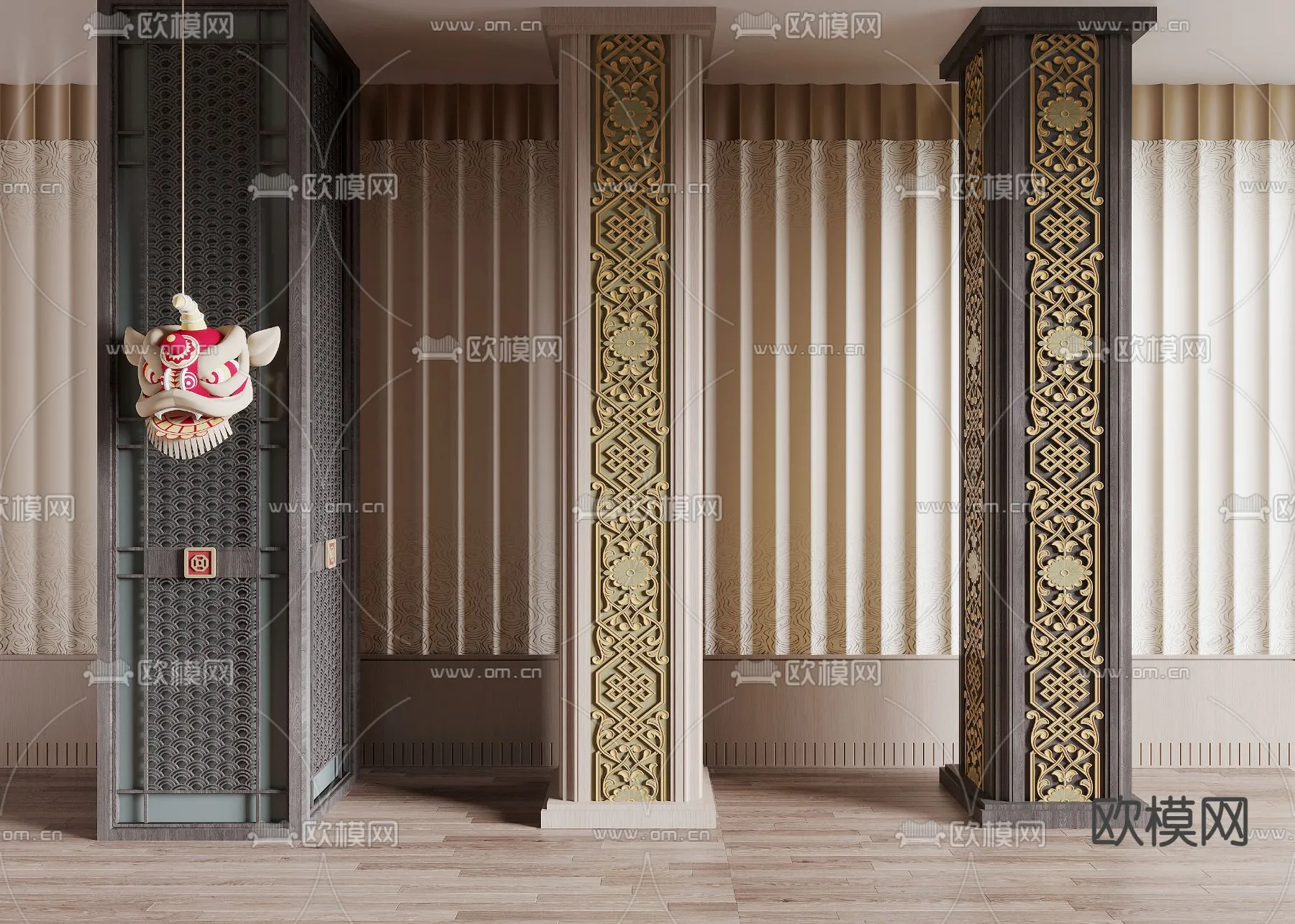 PILLAR 3D MODELS – VRAY / CORONA – 3D MODEL – 508