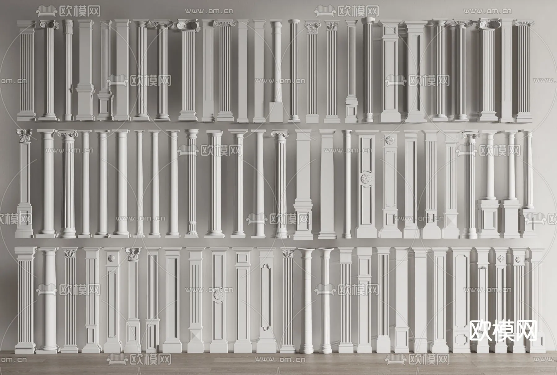 PILLAR 3D MODELS – VRAY / CORONA – 3D MODEL – 511