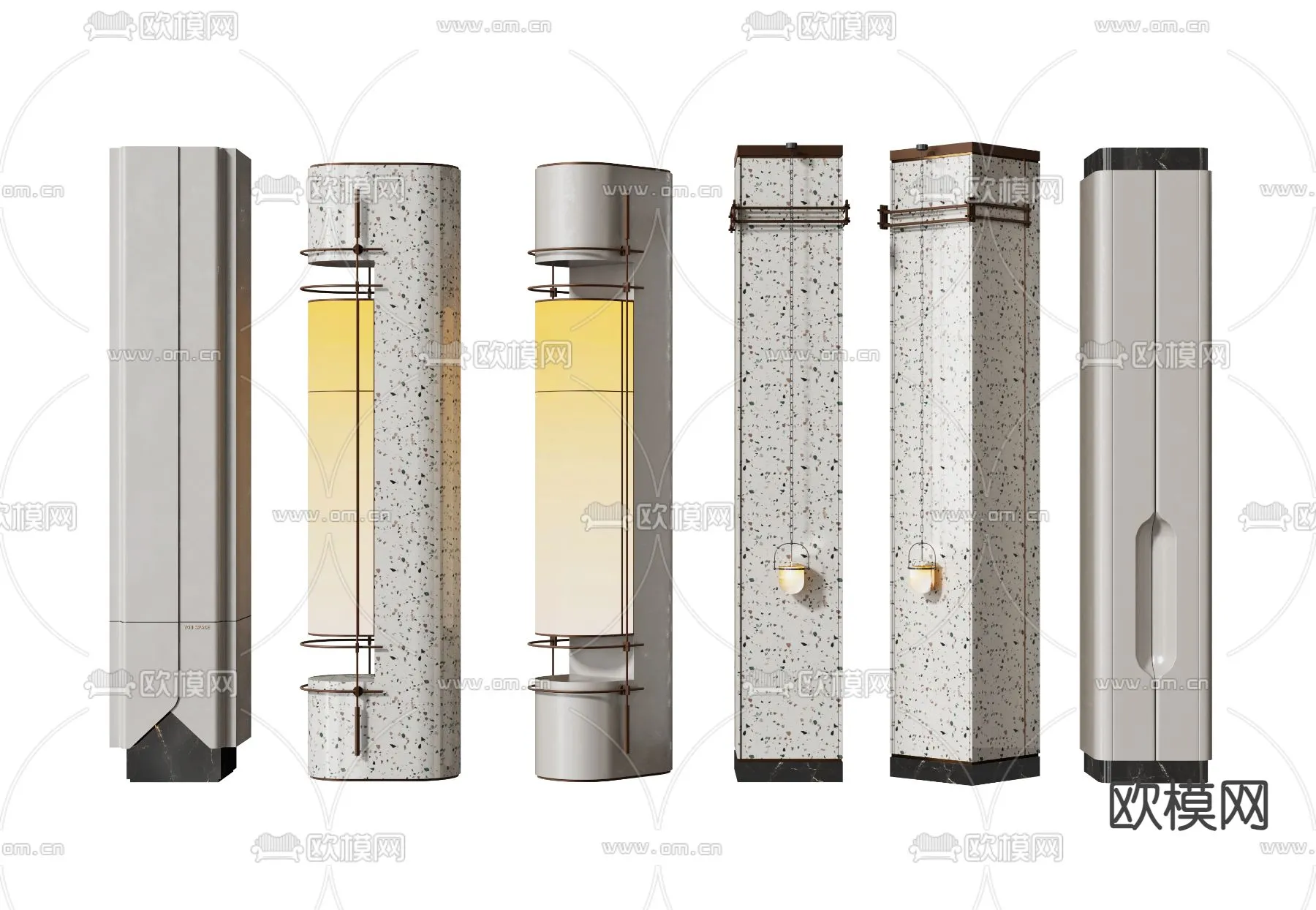 PILLAR 3D MODELS – VRAY / CORONA – 3D MODEL – 520