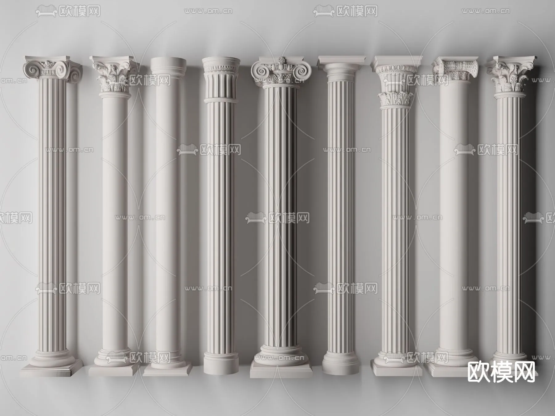 PILLAR 3D MODELS – VRAY / CORONA – 3D MODEL – 535