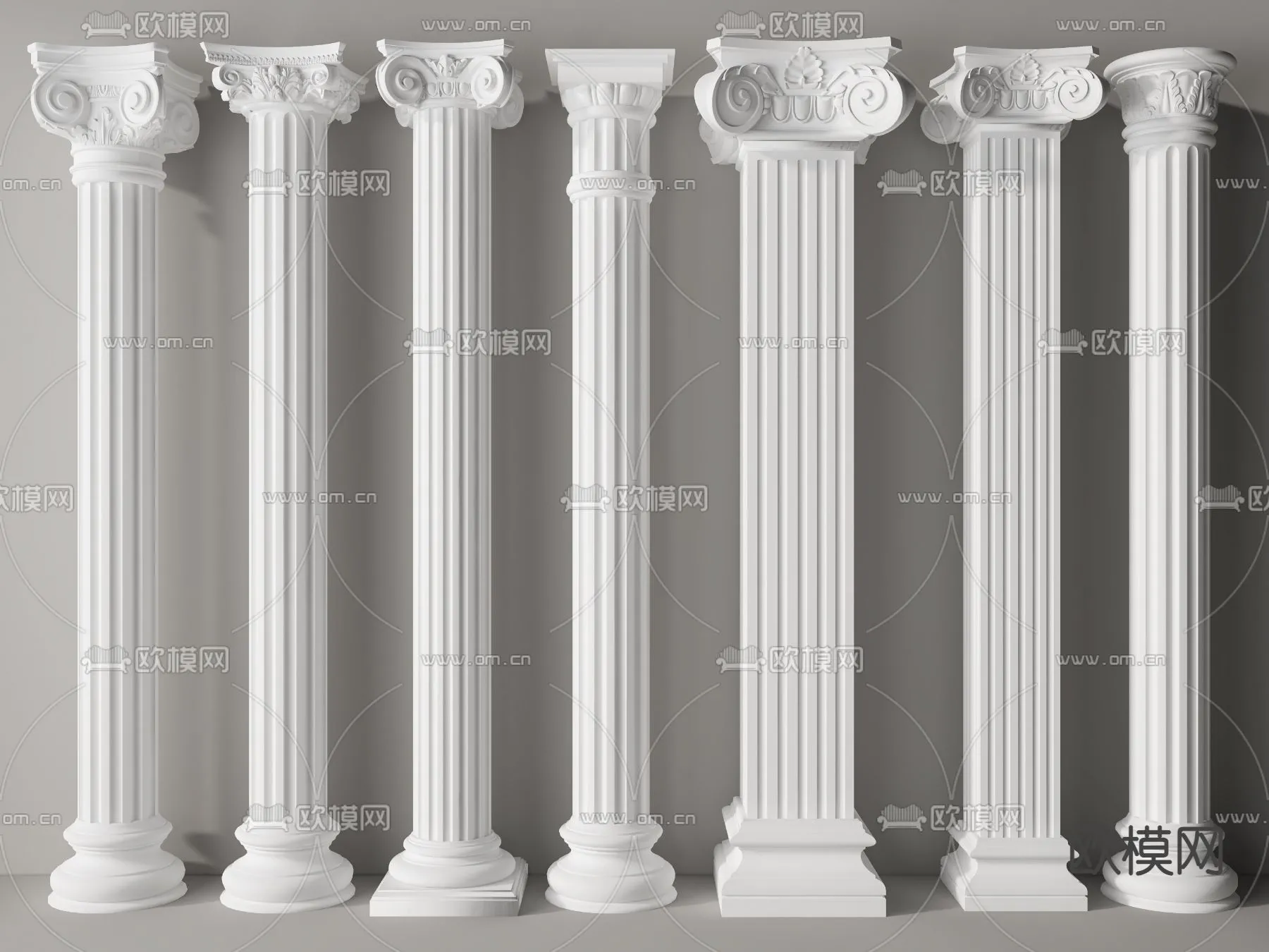 PILLAR 3D MODELS – VRAY / CORONA – 3D MODEL – 539