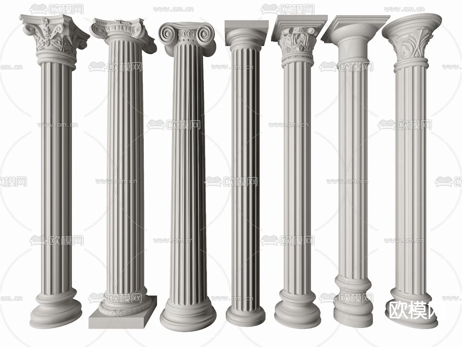 PILLAR 3D MODELS – VRAY / CORONA – 3D MODEL – 541