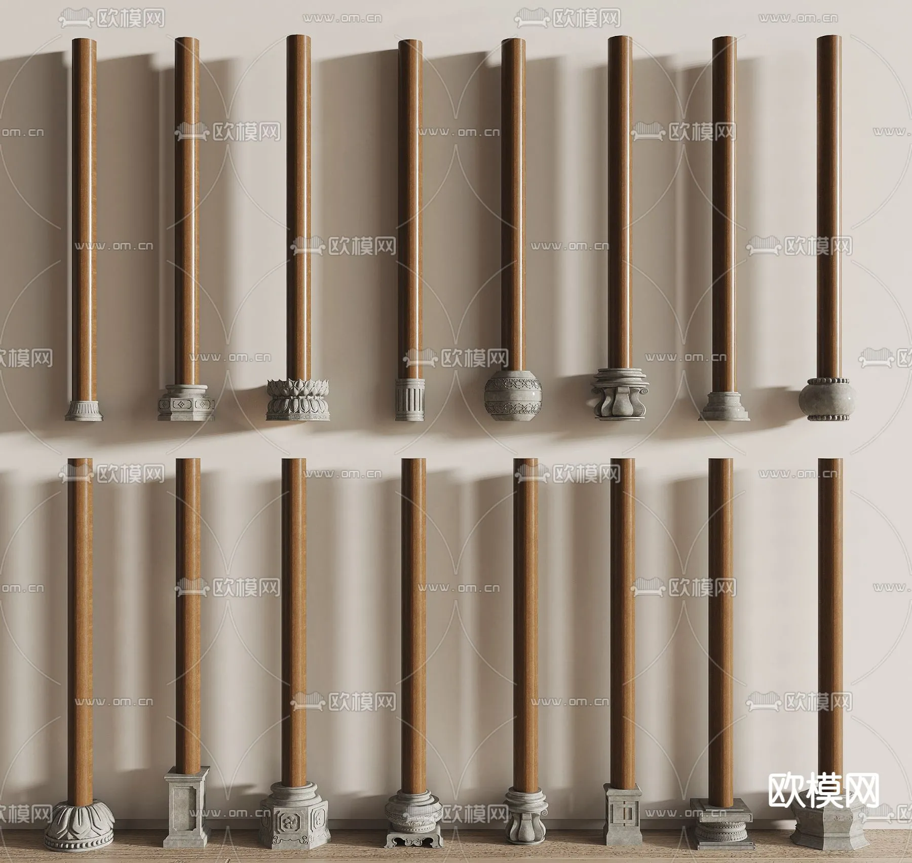 PILLAR 3D MODELS – VRAY / CORONA – 3D MODEL – 554