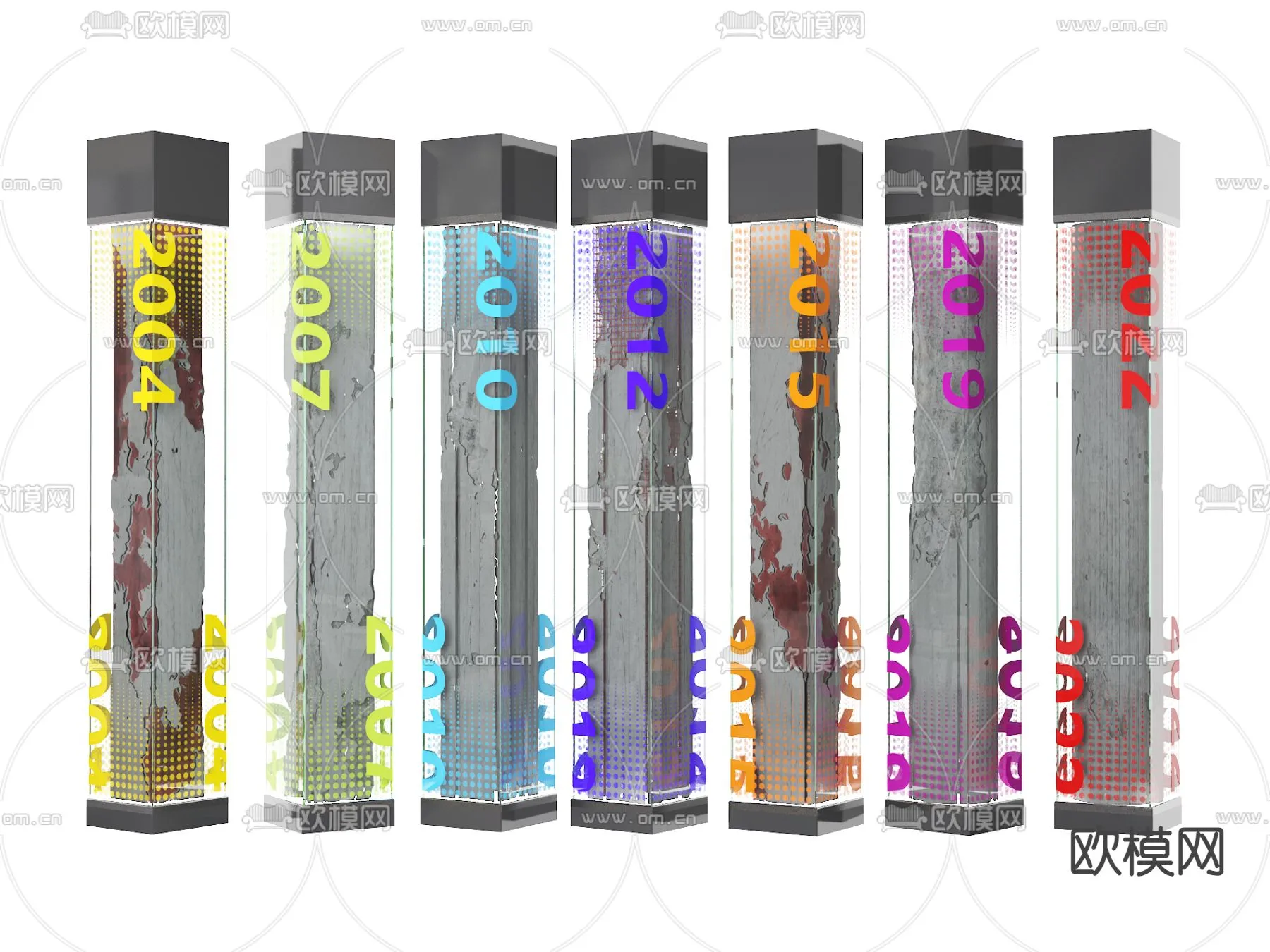 PILLAR 3D MODELS – VRAY / CORONA – 3D MODEL – 558