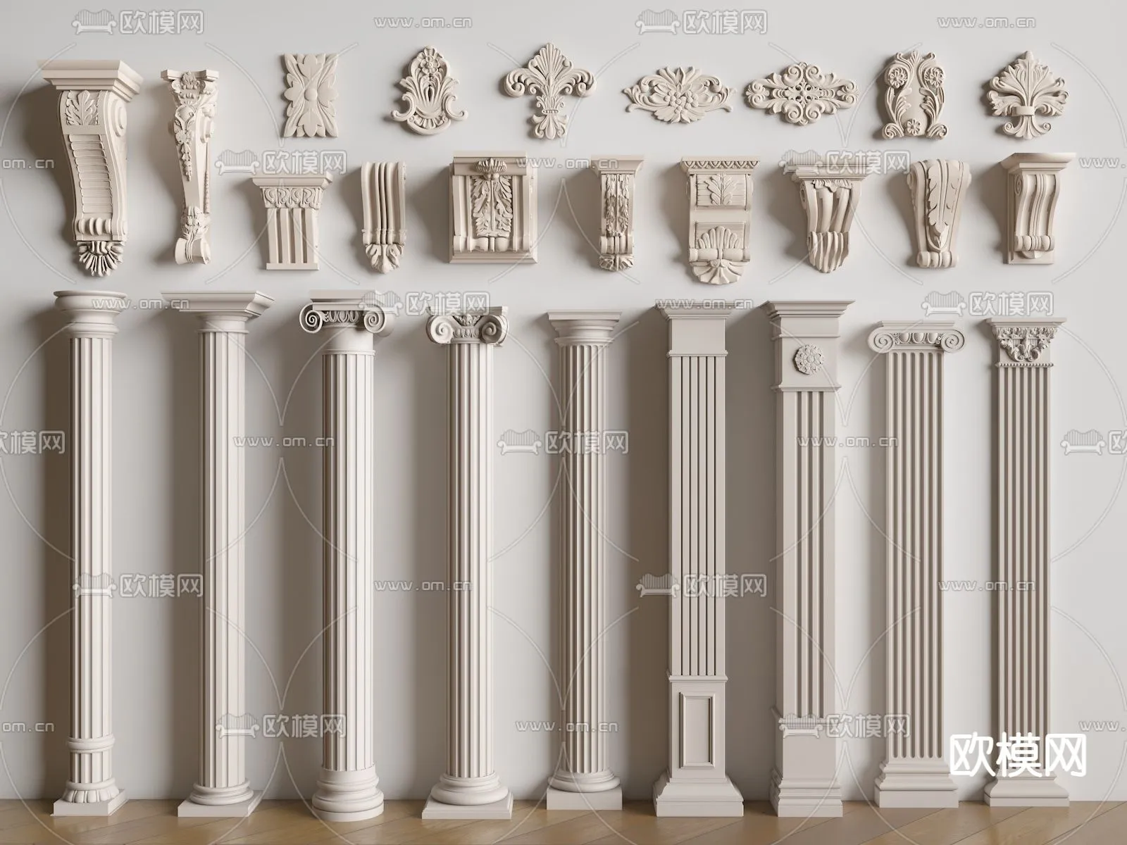 PILLAR 3D MODELS – VRAY / CORONA – 3D MODEL – 560