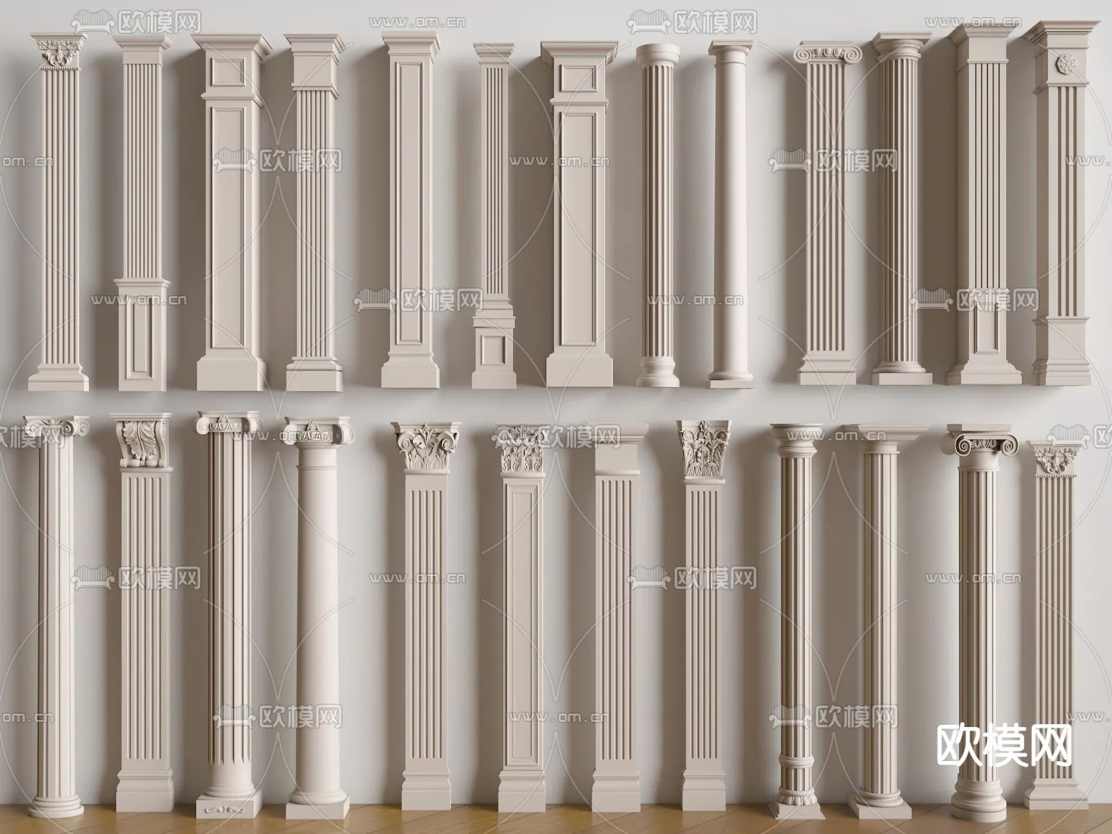 PILLAR 3D MODELS – VRAY / CORONA – 3D MODEL – 561